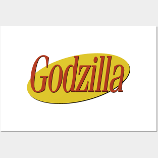 Godzilla Seinfeld Posters and Art